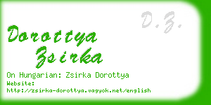 dorottya zsirka business card